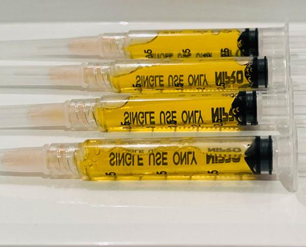 platelet rich plasma syringes ready for cosmetic injections